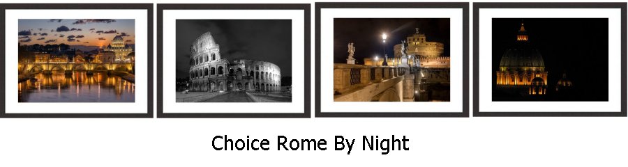 Choice Rome By Night Framed Prints